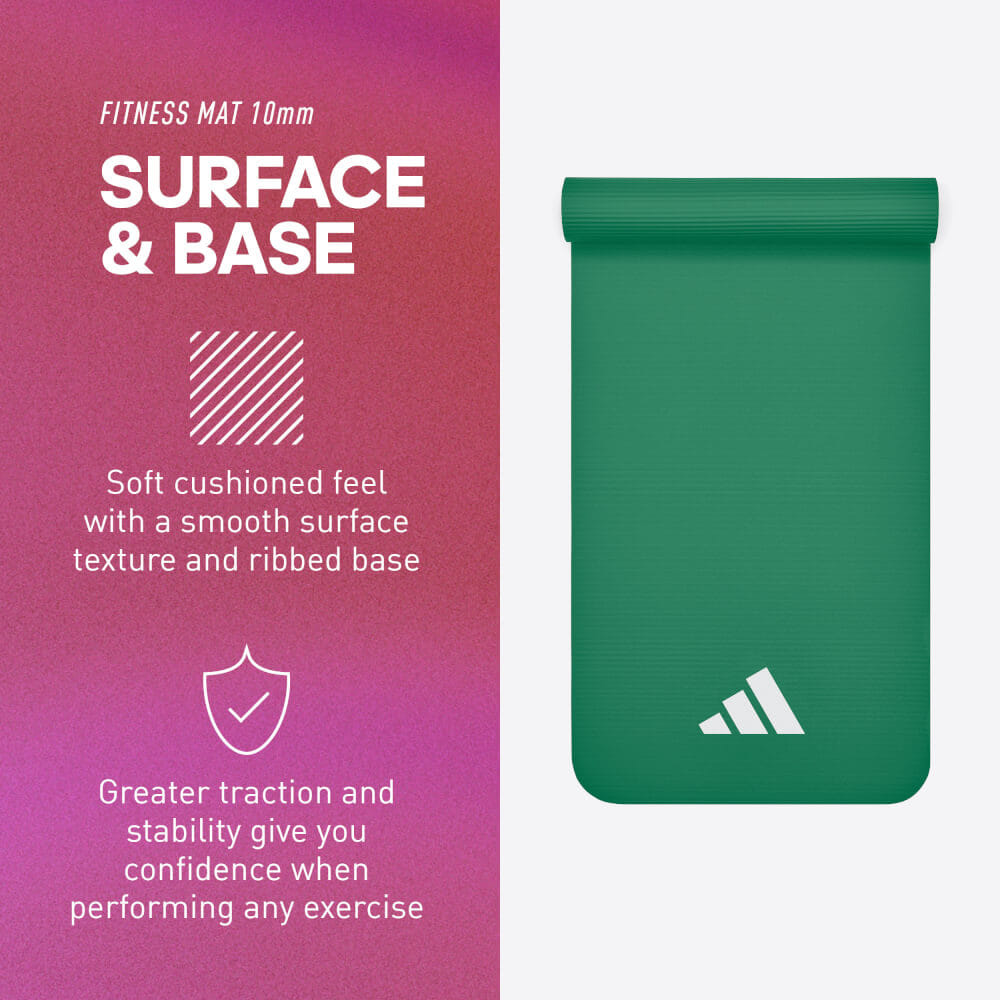 เสื่อฟิตเนส 10 มม. ADIDAS ADMT-11015DG สีเขียวเข้ม_6